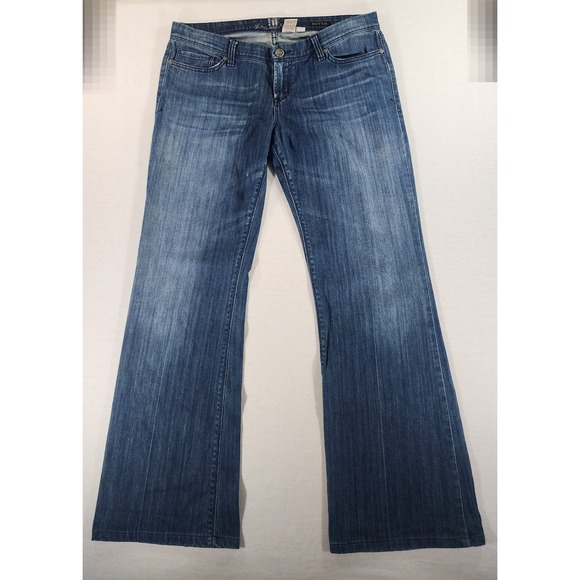 !it jeans Denim - !iT Jeans Hottie Y2k Flare Women 32 Long Bootcut Blue Medium Wash Stretch Denim
